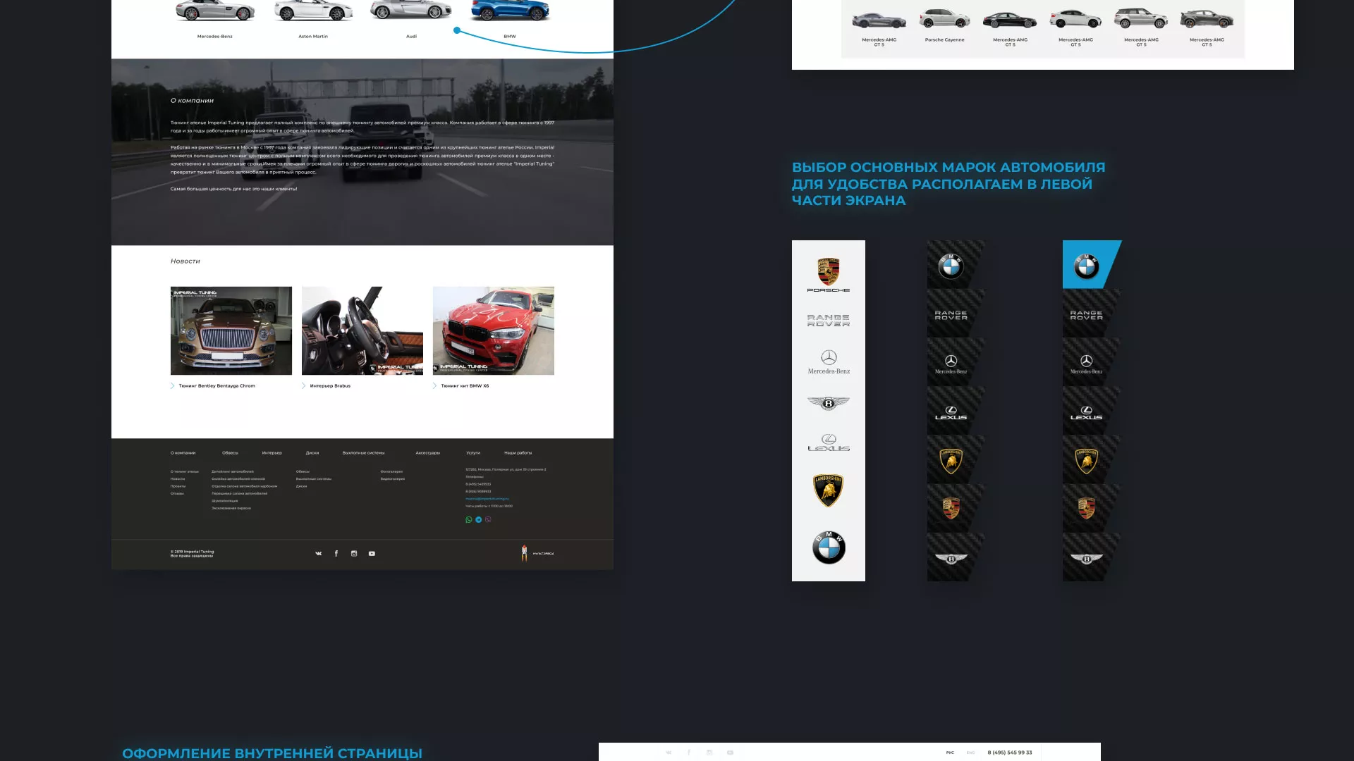 Создание сайта тюнинг-ателье «Imperial Tuning» в Жирновске