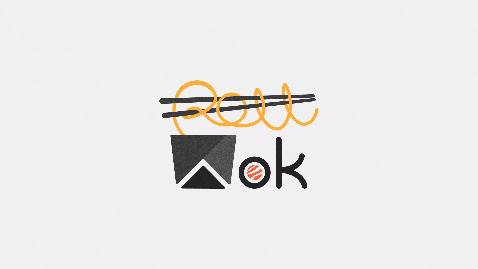 Разработка логотипа суши-бара «Roll Wok Club» в Жирновске