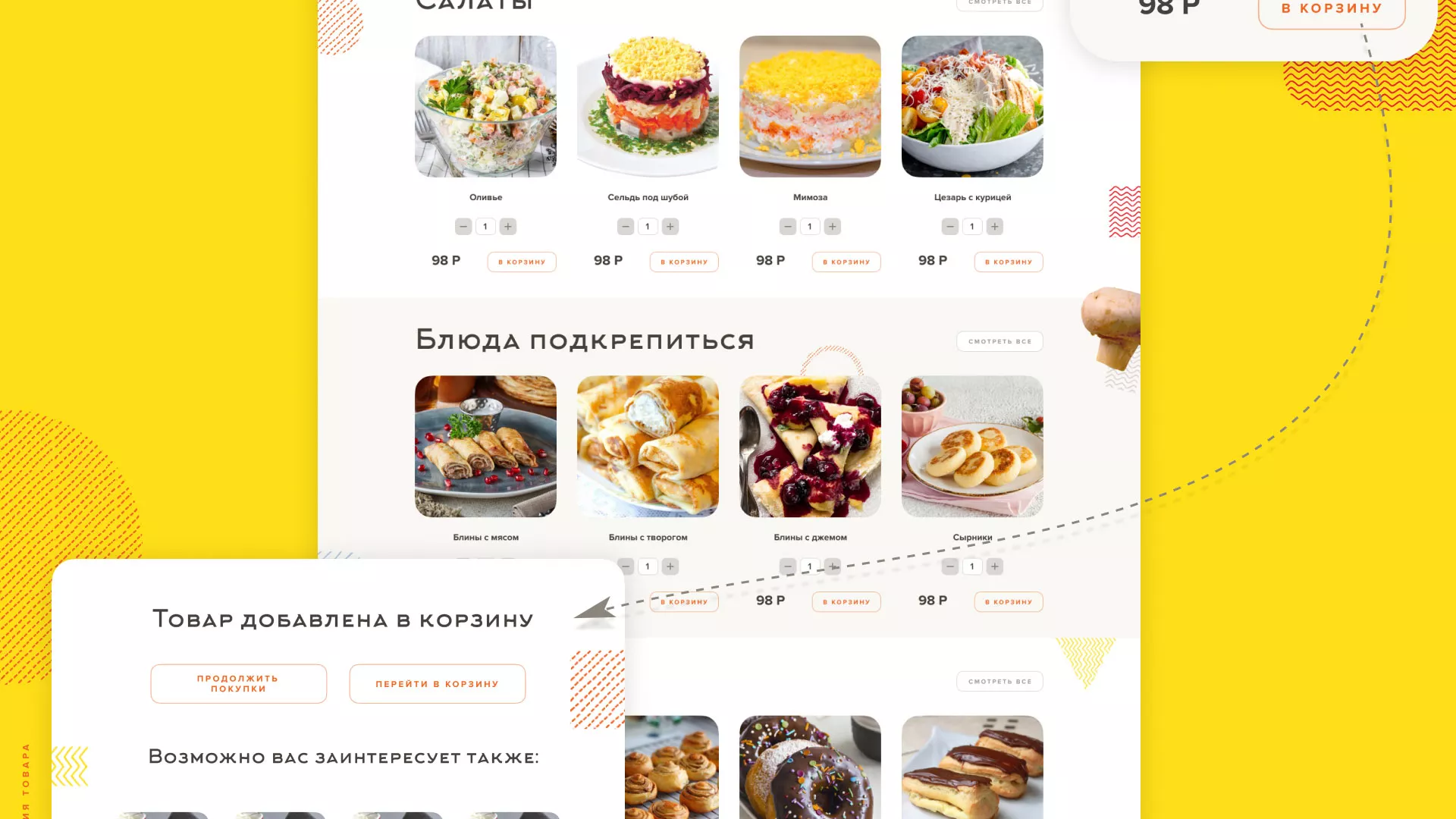 Разработка сайта кафе-столовой «Суп-Мясо-Салат» в Жирновске