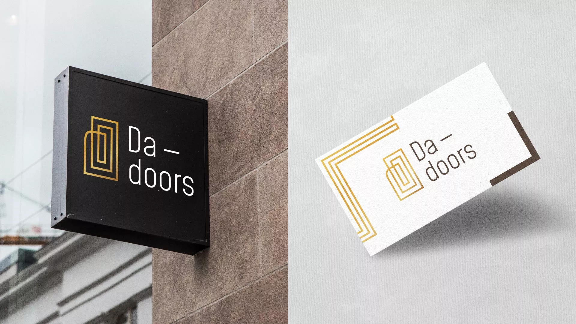 Разработка логотипа для компании «DA-DOORS» в Жирновске